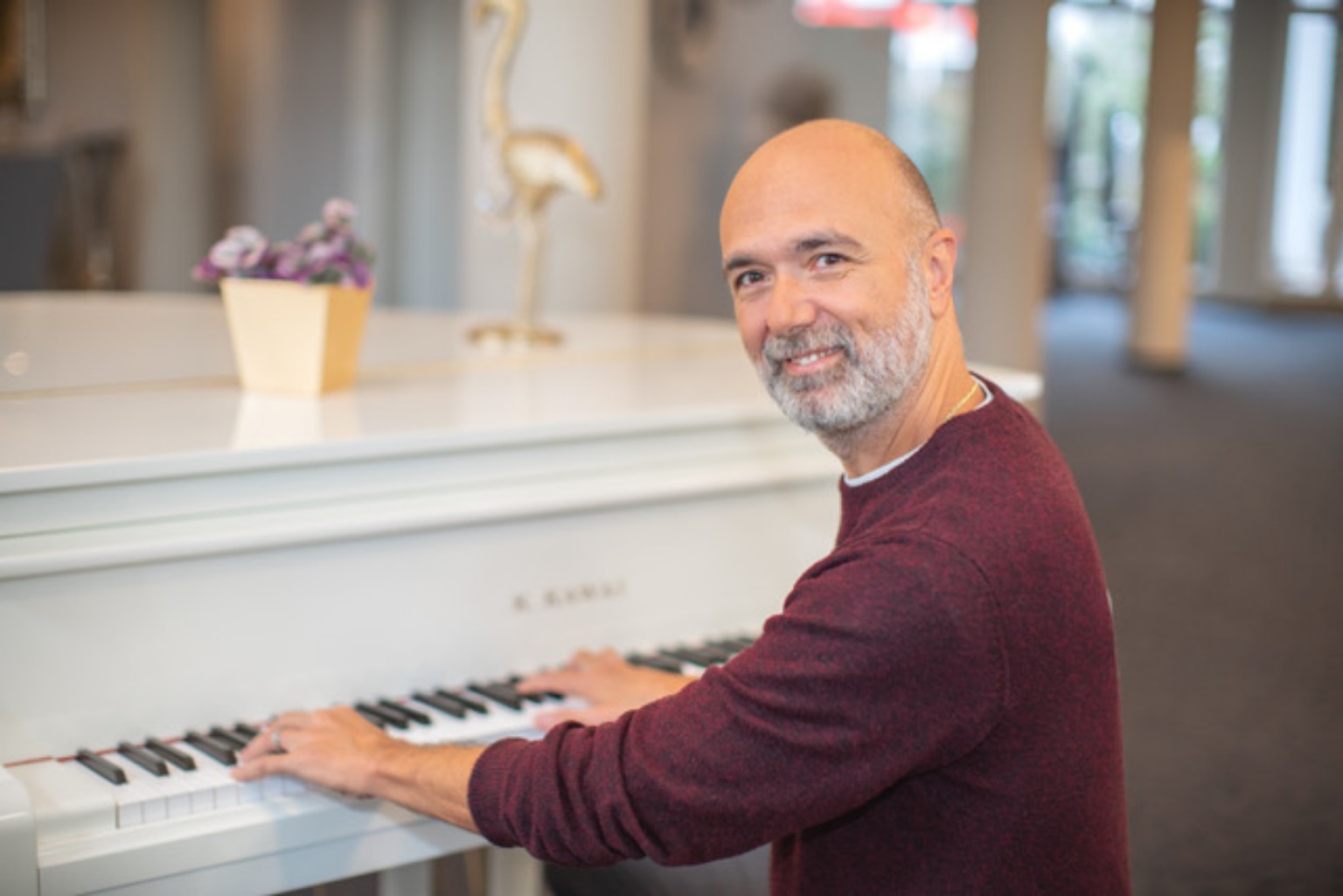 Giuseppe Scorzelli al pianoforte